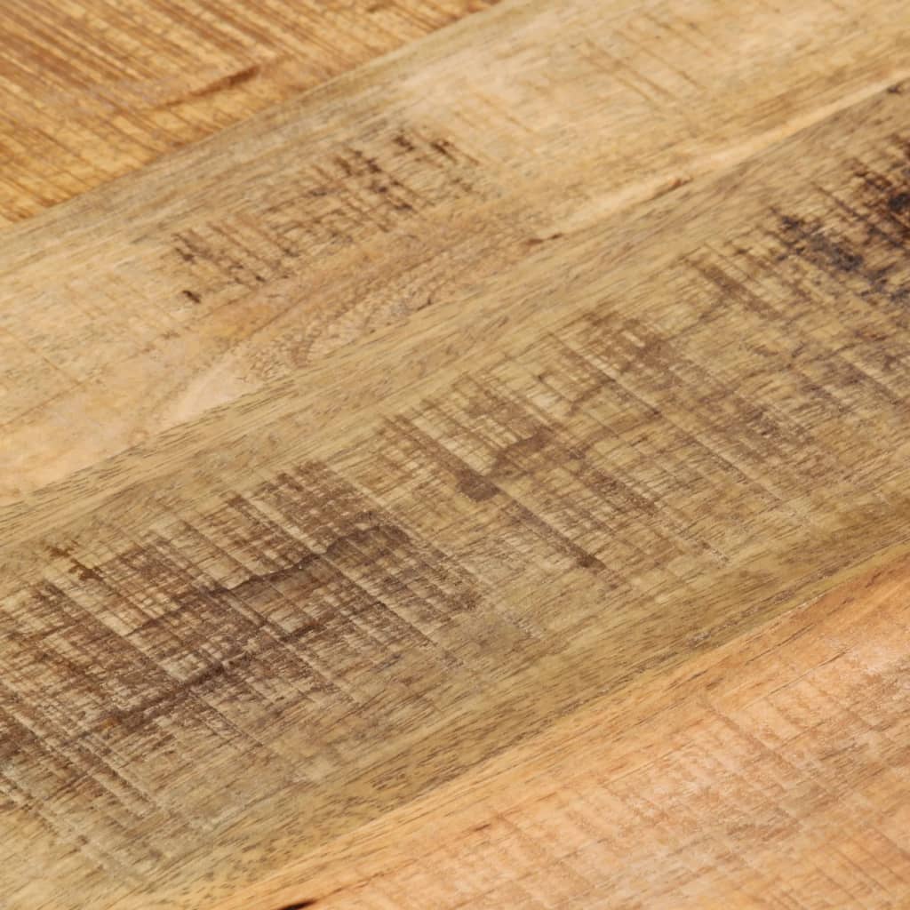 Stolní Deska Ø40X3,8 Cm Kulatá Masivní Hrubé Mangovníkové Dřevo Hrubé Mangovníkové Dřevo (Přírodní)