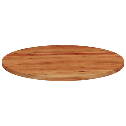 Stolní Deska Ø 80 X 3,8 Cm Kulatá Masivní Akáciové Dřevo