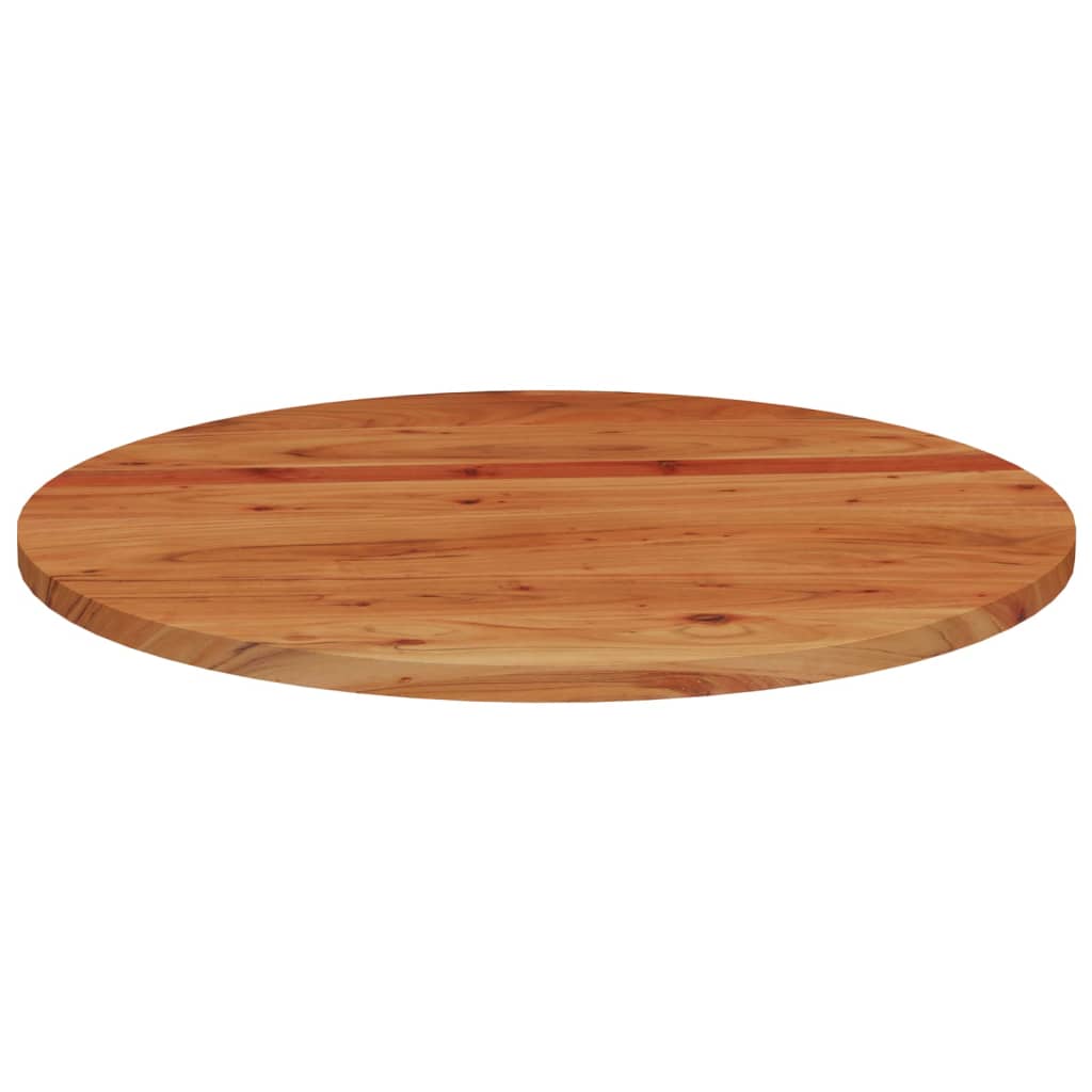 Stolní Deska Ø 90 X 3,8 Cm Kulatá Masivní Akáciové Dřevo