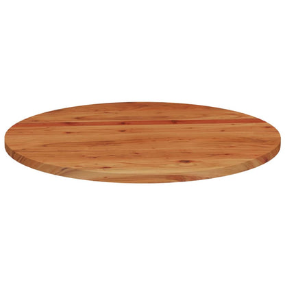 Stolní Deska Ø 90 X 3,8 Cm Kulatá Masivní Akáciové Dřevo