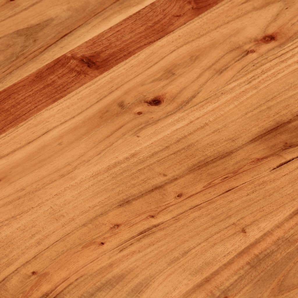 Stolní Deska Ø 90 X 3,8 Cm Kulatá Masivní Akáciové Dřevo