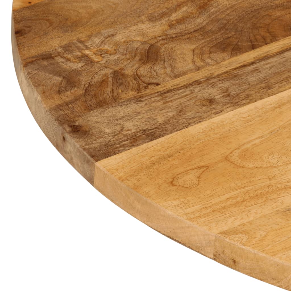 Stolní Deska Ø 70 X 2,5 Cm Kulatá Masivní Mangovníkové Dřevo Mangovníkové Dřevo (Přírodní)