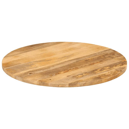 Stolní Deska Ø 90 X 3,8 Cm Kulatá Masivní Mangovníkové Dřevo