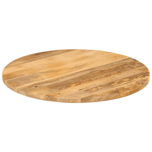 Stolní Deska Ø 90 X 3,8 Cm Kulatá Masivní Mangovníkové Dřevo