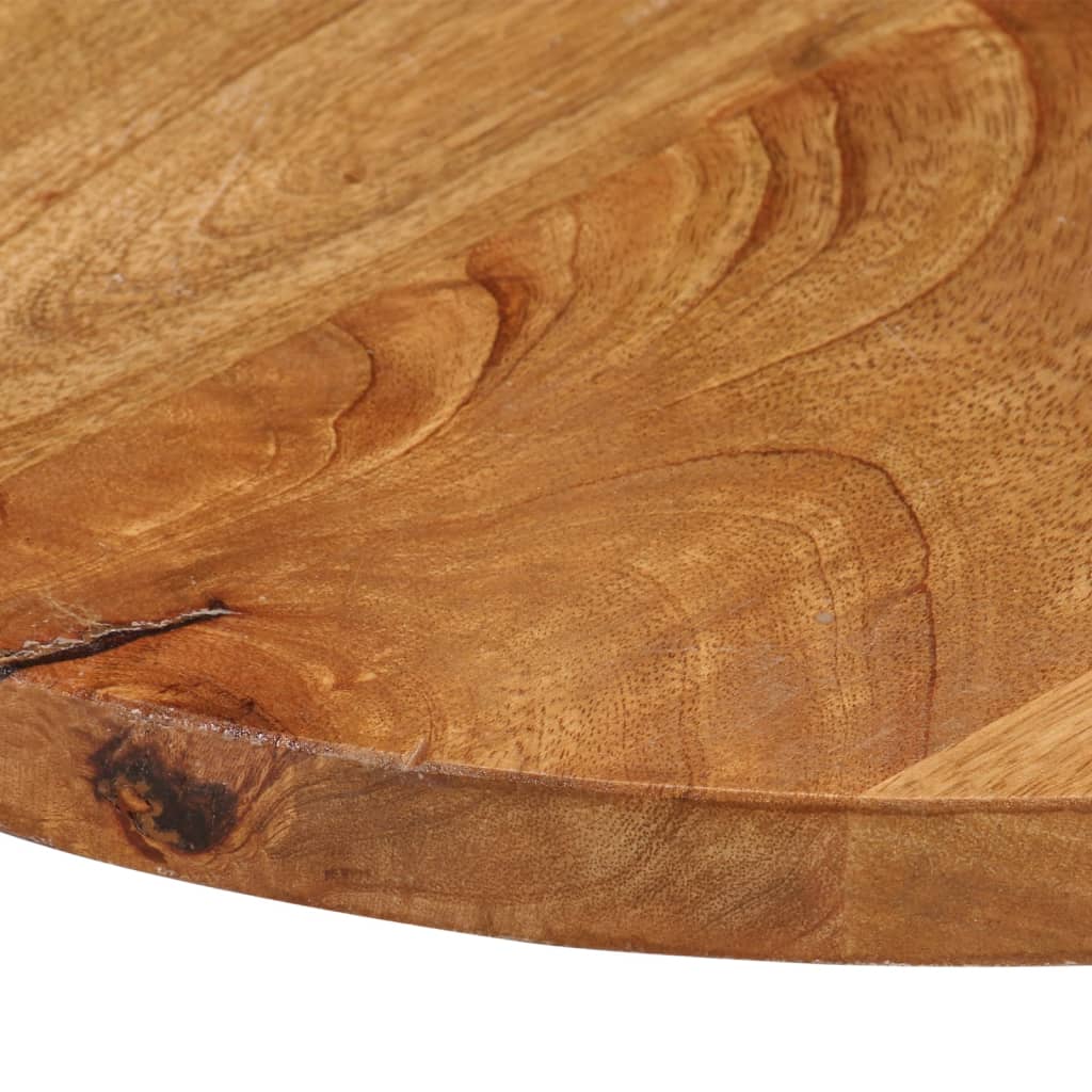 Stolní Deska Ø 80 X 2,5 Cm Kulatá Masivní Mangovníkové Dřevo Mangovníkové Dřevo (Dubová Povrchová Úprava)