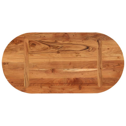 Stolní Deska 80 X 40 X 2,5 Cm Oválná Masivní Akáciové Dřevo Akáciové Dřevo (Přírodní)