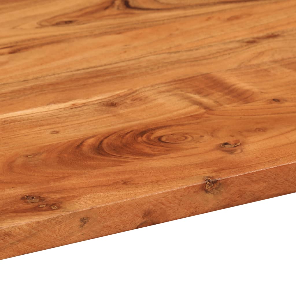 Stolní Deska 80 X 40 X 2,5 Cm Oválná Masivní Akáciové Dřevo Akáciové Dřevo (Přírodní)