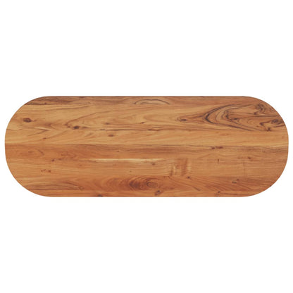 Stolní Deska 80 X 40 X 2,5 Cm Oválná Masivní Akáciové Dřevo Akáciové Dřevo (Přírodní)