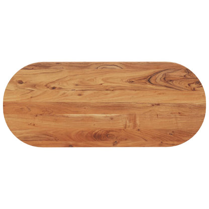 Stolní Deska 80 X 40 X 2,5 Cm Oválná Masivní Akáciové Dřevo Akáciové Dřevo (Přírodní)