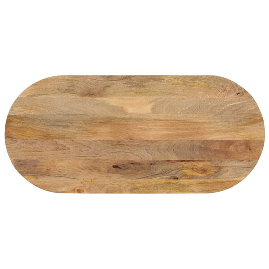 Stolní deska 110x50x2,5 cm oválná masivní mangovníkové dřevo