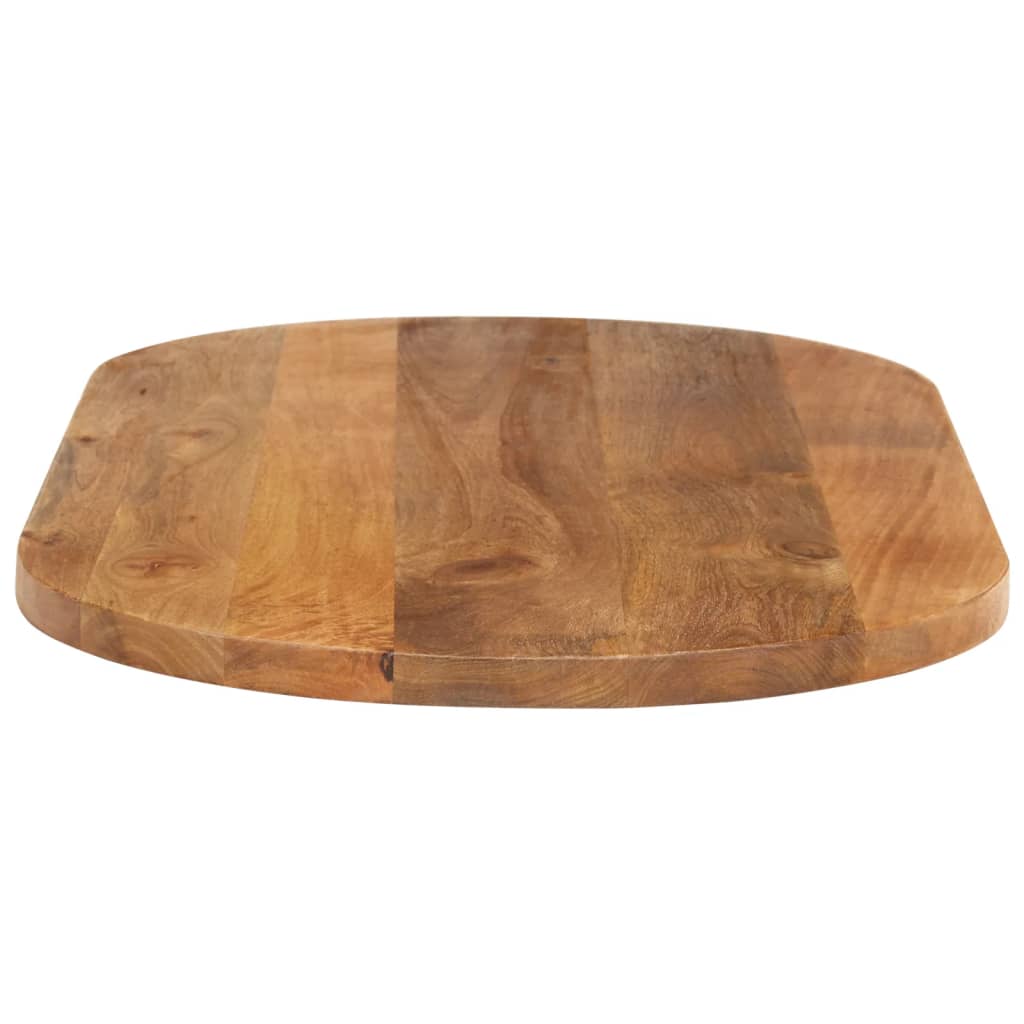 Stolní Deska 90 X 40 X 2,5 Cm Oválná Masivní Mangovníkové Dřevo Mangovníkové Dřevo (Dubová Povrchová Úprava)