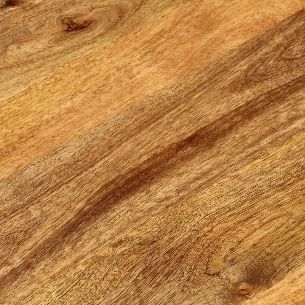 Stolní Deska 90 X 40 X 2,5 Cm Oválná Masivní Mangovníkové Dřevo Mangovníkové Dřevo (Dubová Povrchová Úprava)