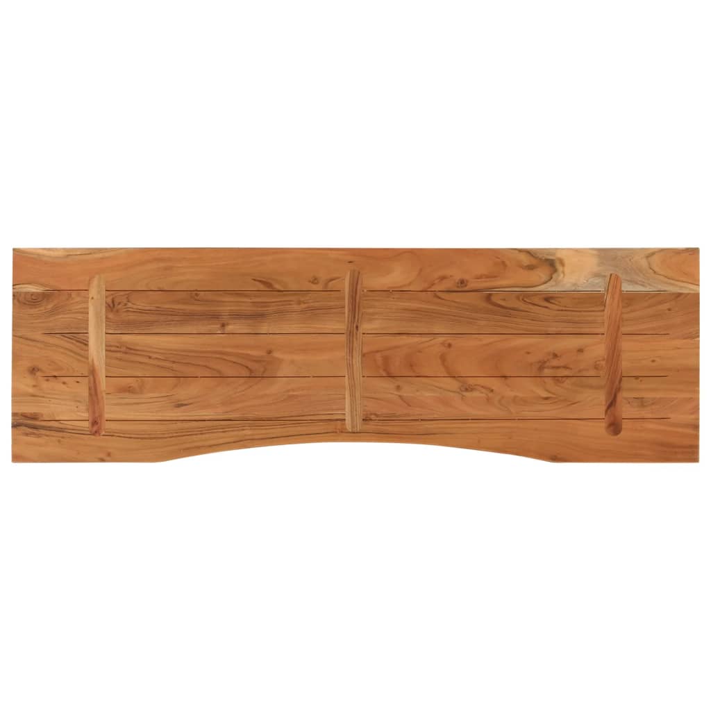 Stolní Deska 140X50X2,5 Cm Obdélníková Masivní Akáciové Dřevo