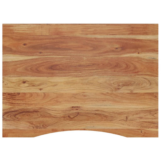 Stolní Deska 100X80X2,5 Cm Obdélníková Masivní Akáciové Dřevo
