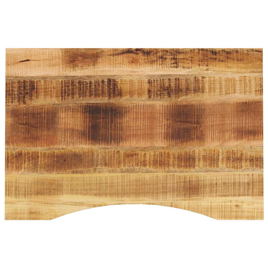 Stolní Deska S Výřezem 80 X 50 X 2,5 Cm Masivní Hrubý Mangovník