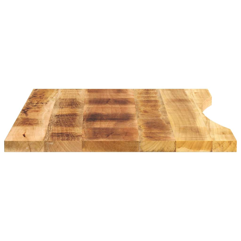 Stolní Deska S Výřezem 100X50X2,5 Cm Masivní Hrubý Mangovník