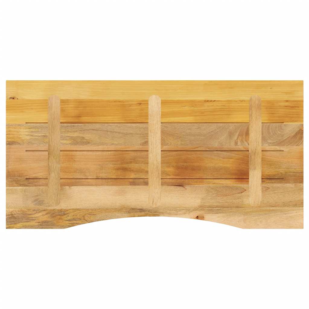 Stolní Deska S Výřezem 120X50X2,5 Cm Masivní Hrubý Mangovník