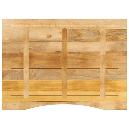 Stolní Deska S Výřezem 100X80X2,5 Cm Masivní Hrubý Mangovník