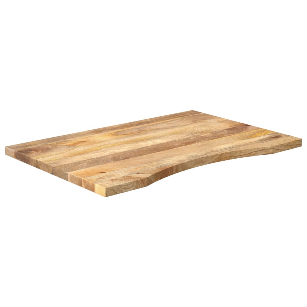 Stolní Deska S Výřezem 80 X 50 X 2,5 Cm Masivní Hrubý Mangovník