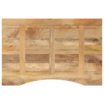 Stolní Deska S Výřezem 80 X 50 X 2,5 Cm Masivní Hrubý Mangovník