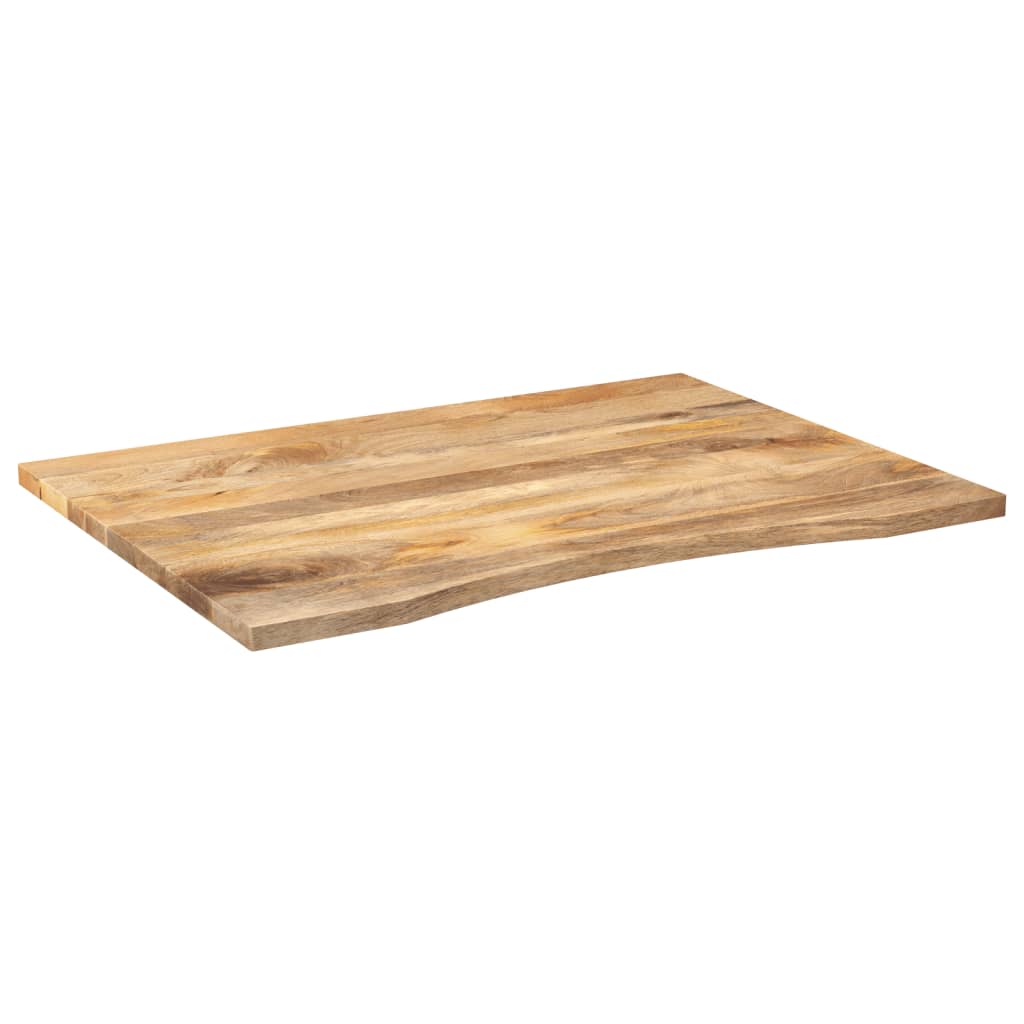 Stolní Deska S Výřezem 100X80X2,5 Cm Masivní Hrubý Mangovník