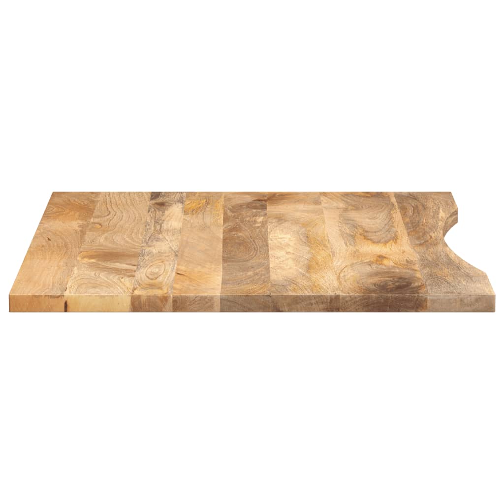 Stolní Deska S Výřezem 100X80X2,5 Cm Masivní Hrubý Mangovník