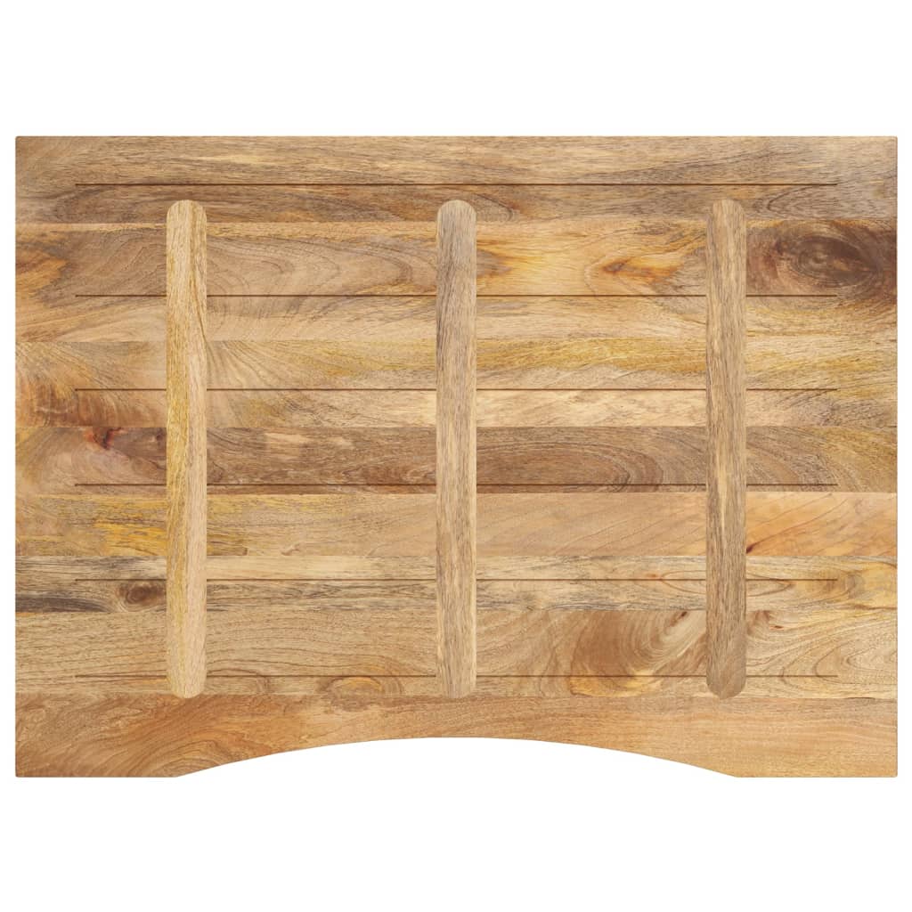 Stolní Deska S Výřezem 100X80X2,5 Cm Masivní Hrubý Mangovník