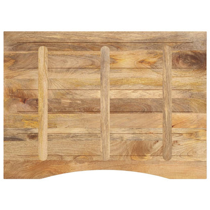 Stolní Deska S Výřezem 100X80X2,5 Cm Masivní Hrubý Mangovník