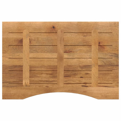 Stolní Deska S Výřezem 80 X 50 X 2,5 Cm Masivní Hrubý Mangovník