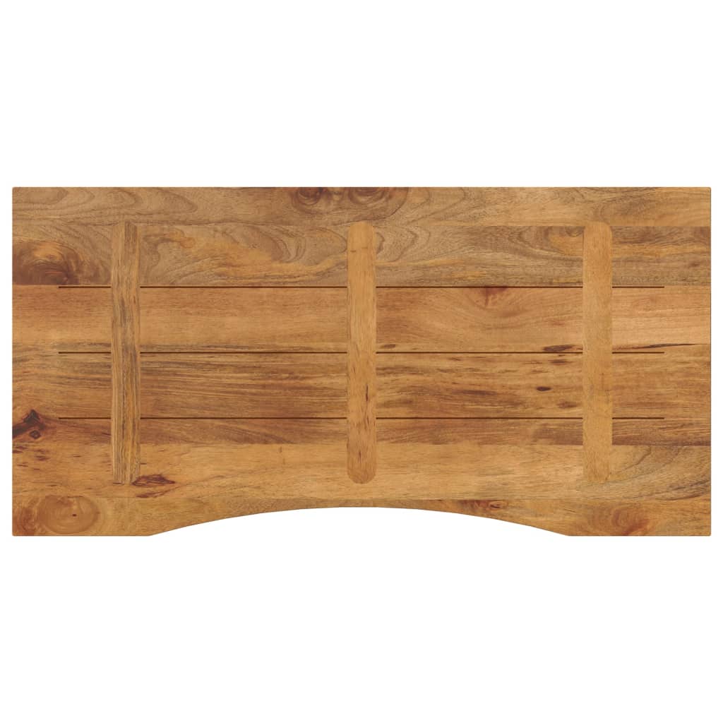 Stolní Deska S Výřezem 120X50X2,5 Cm Masivní Hrubý Mangovník
