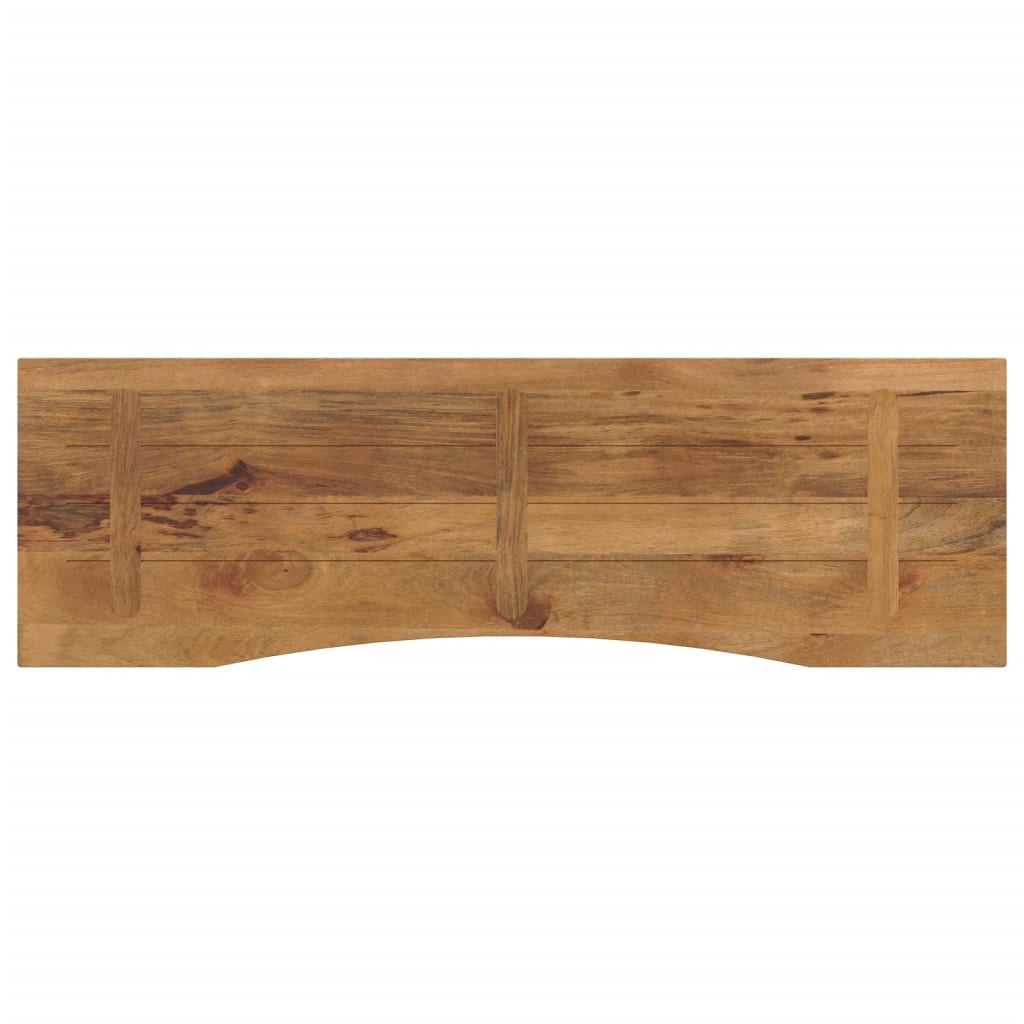 Stolní Deska S Výřezem 160X50X2,5 Cm Masivní Hrubý Mangovník Mangovníkové Dřevo (Dubová Povrchová Úprava)