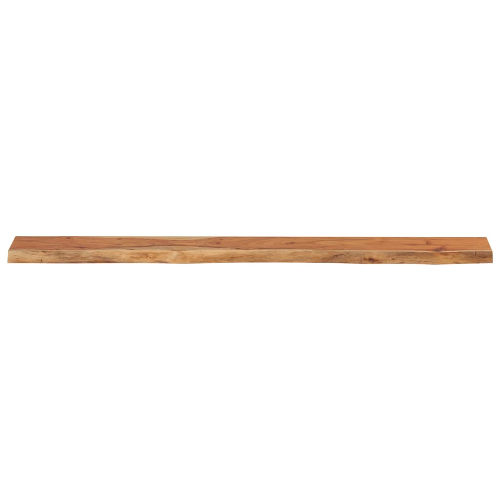 Nástěnná Police 160X20X3,8Cm Obdélník Masivní Akácie Živá Hrana Přírodní