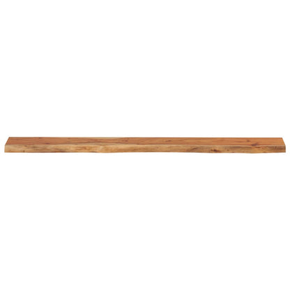 Nástěnná Police 160X20X3,8Cm Obdélník Masivní Akácie Živá Hrana Přírodní