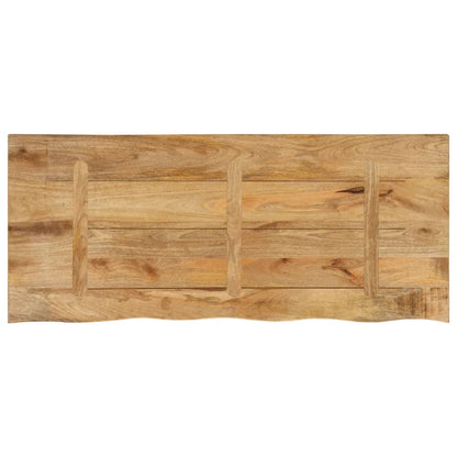 Stolní Deska 140X60X2,5 Cm Živá Hrana Hrubé Mangovníkové Dřevo