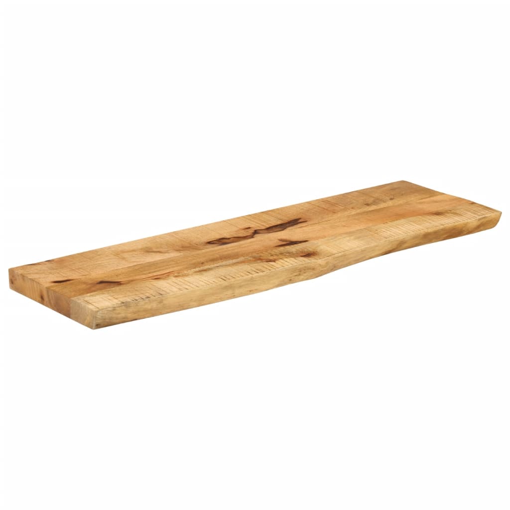 Stolní Deska 120X40X3,8 Cm Živá Hrana Hrubé Mangovníkové Dřevo