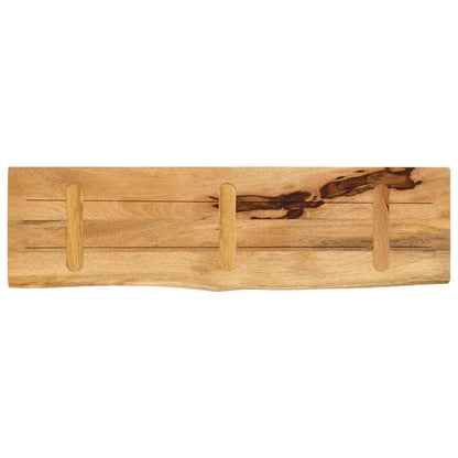 Stolní Deska 120X40X3,8 Cm Živá Hrana Hrubé Mangovníkové Dřevo