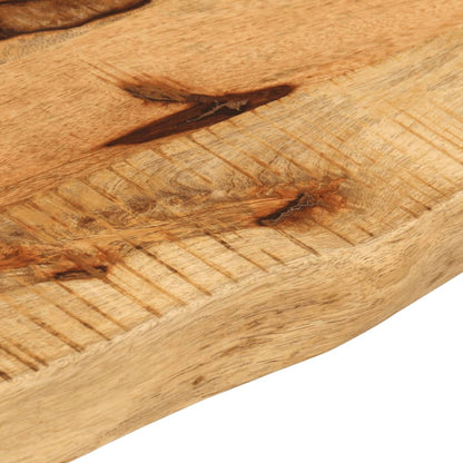 Stolní Deska 120X40X3,8 Cm Živá Hrana Hrubé Mangovníkové Dřevo