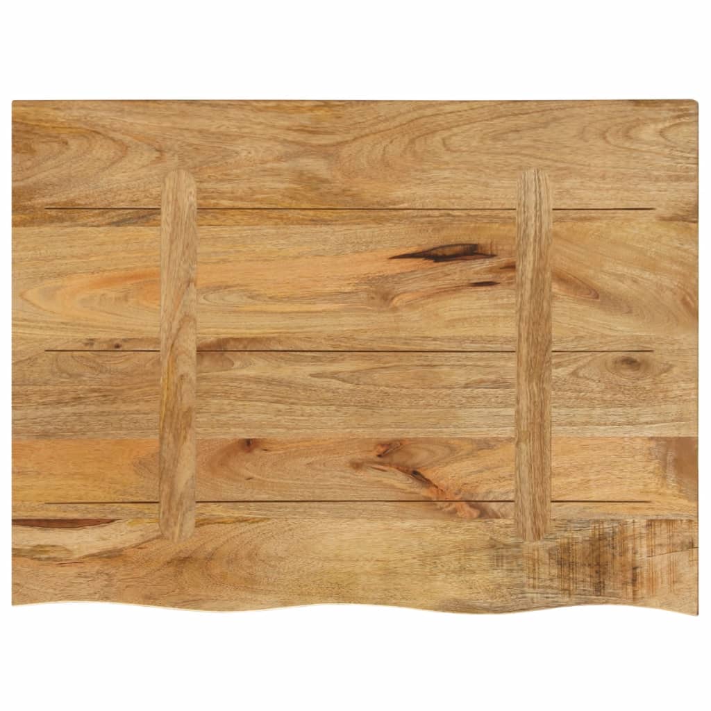 Stolní Deska 70X60X3,8 Cm Živá Hrana Hrubé Mangovníkové Dřevo