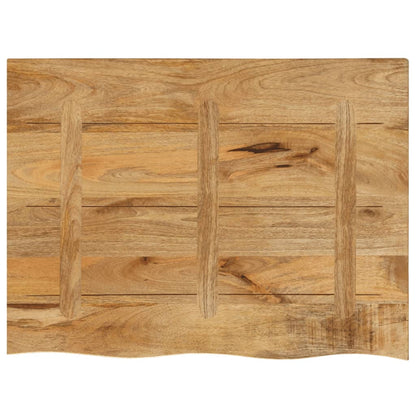 Stolní Deska 90X60X3,8 Cm Živá Hrana Hrubé Mangovníkové Dřevo