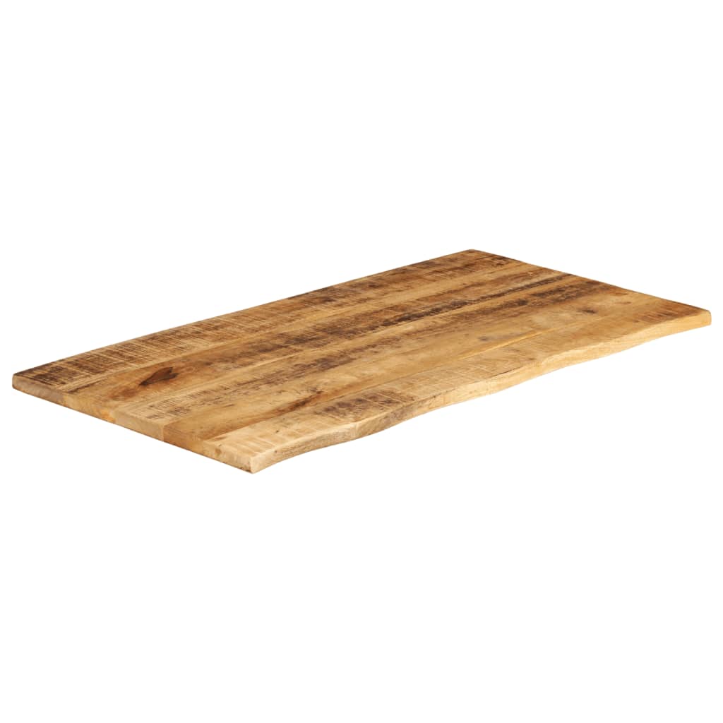 Stolní Deska 100X60X3,8 Cm Živá Hrana Hrubé Mangovníkové Dřevo