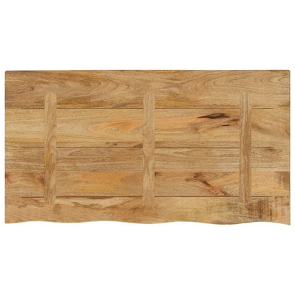 Stolní Deska 120X60X3,8 Cm Živá Hrana Hrubé Mangovníkové Dřevo