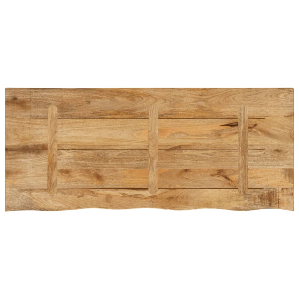 Stolní Deska 140X60X3,8 Cm Živá Hrana Hrubé Mangovníkové Dřevo