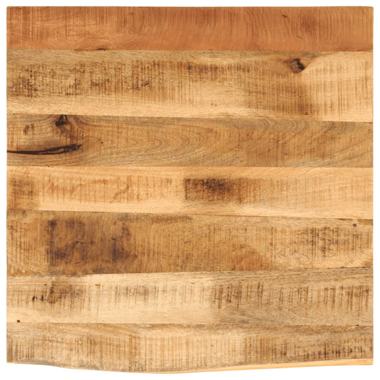 Stolní Deska 80X80X3,8 Cm Živá Hrana Hrubé Mangovníkové Dřevo