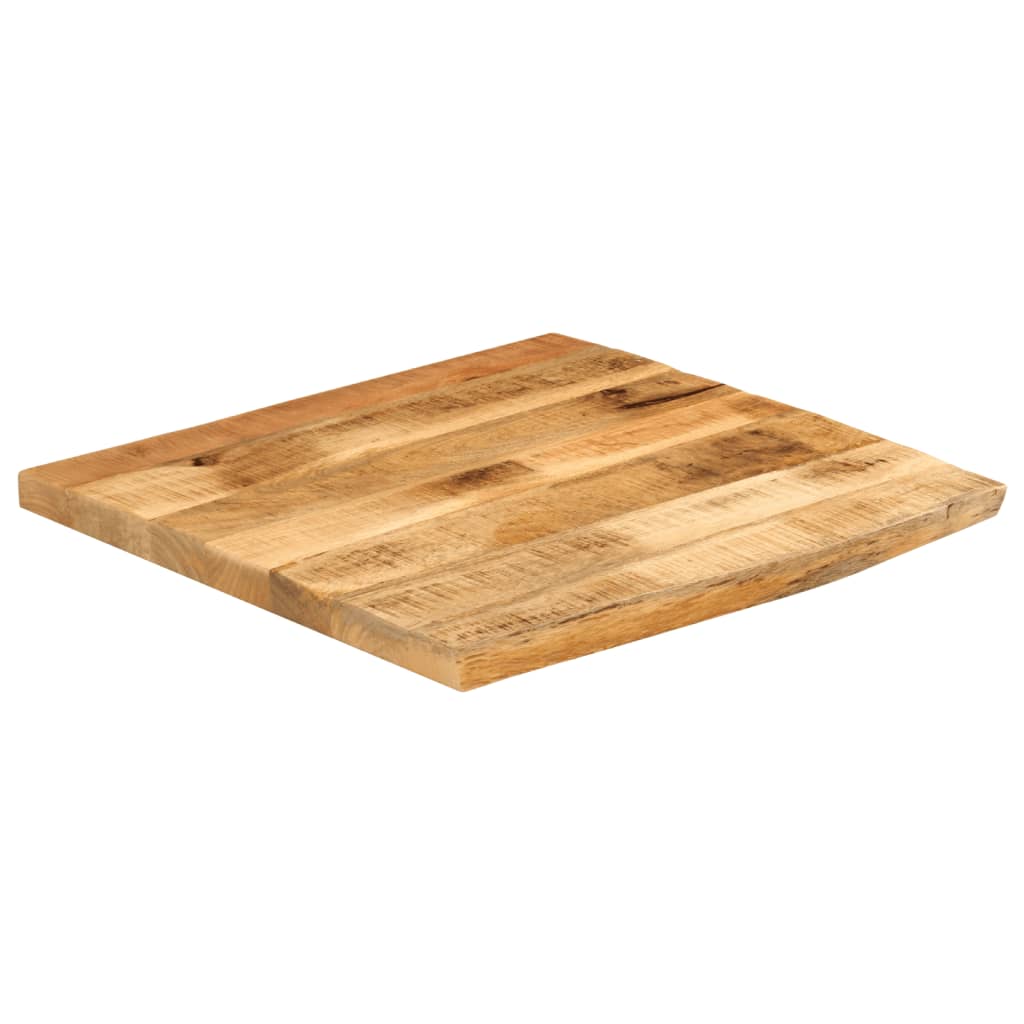 Stolní Deska 80X80X3,8 Cm Živá Hrana Hrubé Mangovníkové Dřevo