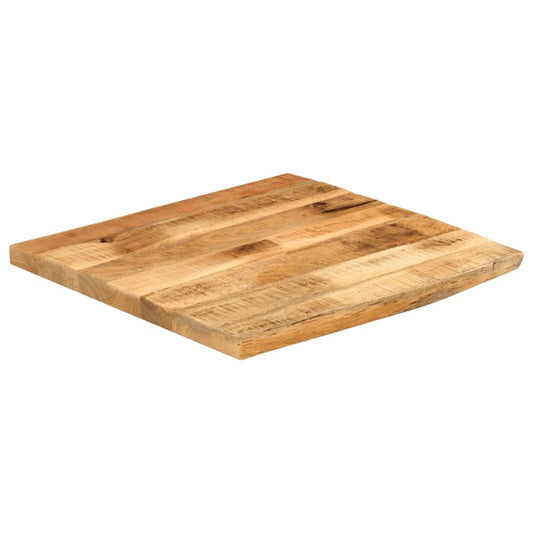 Stolní Deska 80X80X3,8 Cm Živá Hrana Hrubé Mangovníkové Dřevo