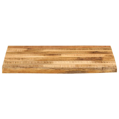 Stolní Deska 80X80X3,8 Cm Živá Hrana Hrubé Mangovníkové Dřevo