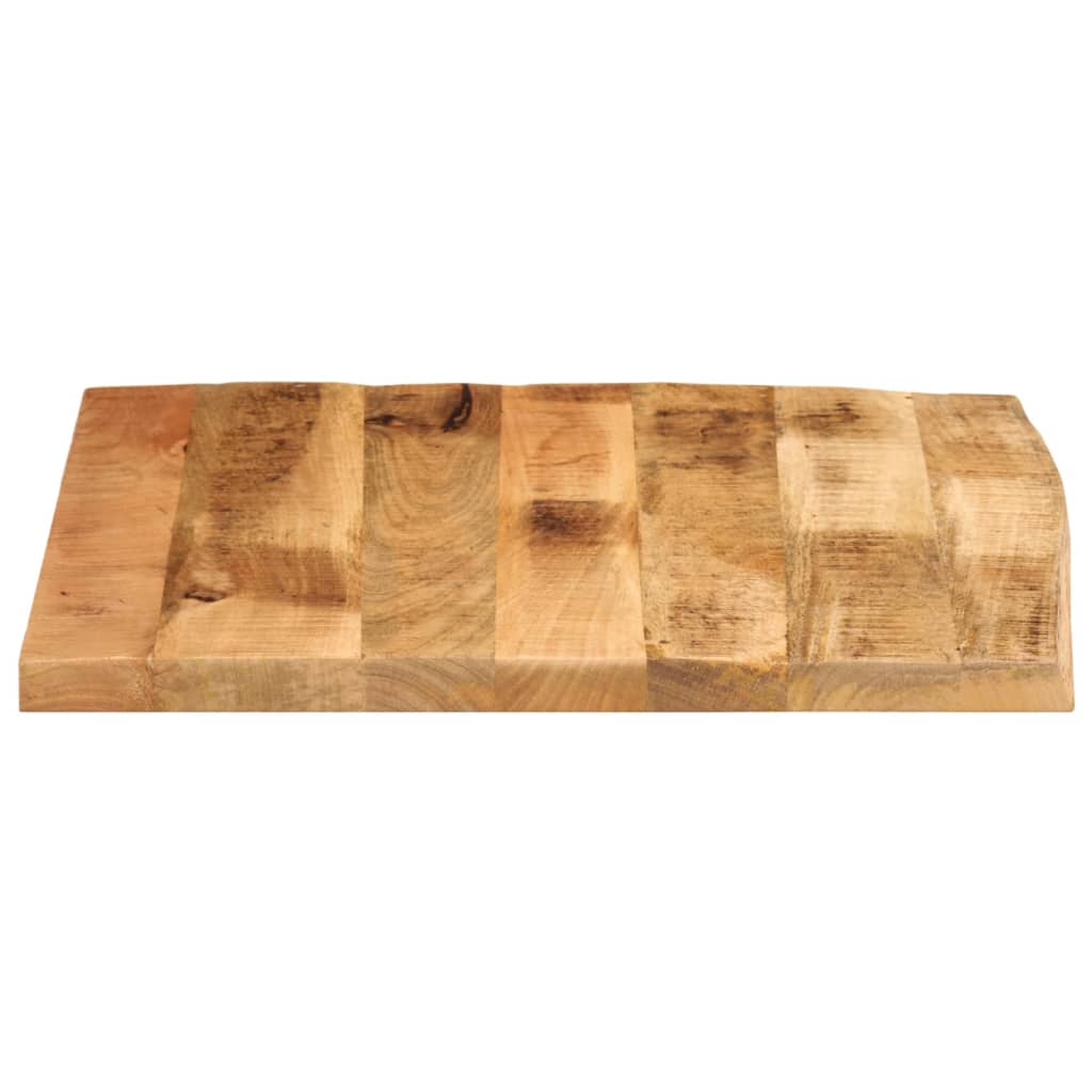 Stolní Deska 80X80X3,8 Cm Živá Hrana Hrubé Mangovníkové Dřevo