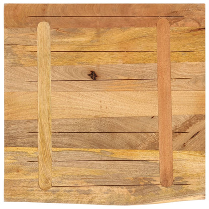 Stolní Deska 80X80X3,8 Cm Živá Hrana Hrubé Mangovníkové Dřevo