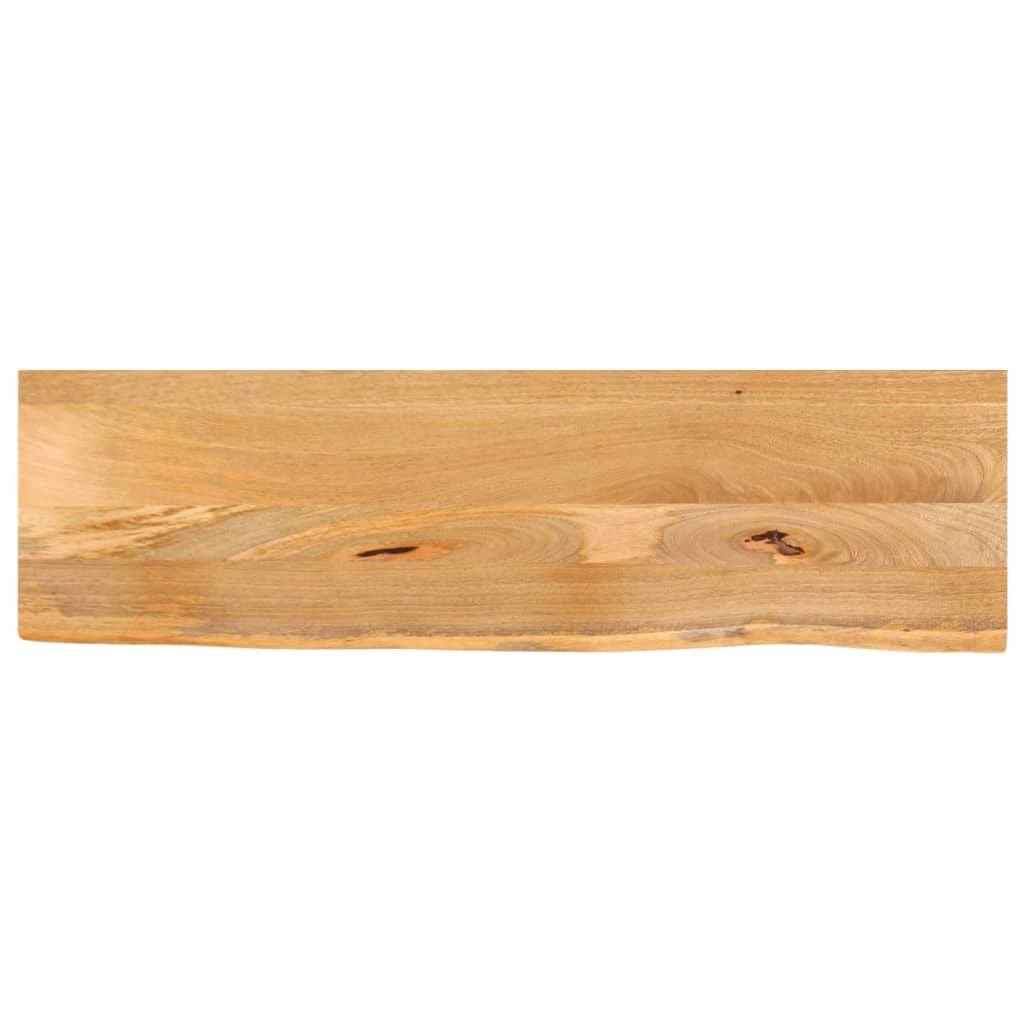 Stolní Deska 120X40X3,8 Cm Obdélník Masivní Akácie Živá Hrana Přírodní