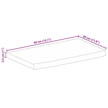 Stolní Deska Živá Hrana 40 X 30 X 2,5 Cm Masivní Mangovník